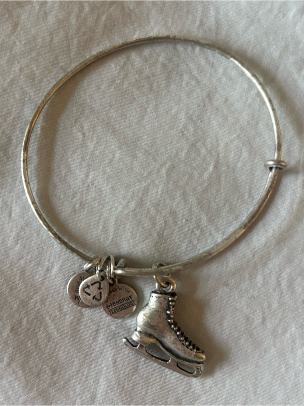 Alex and Ani Silver Ice Skate Bracelet